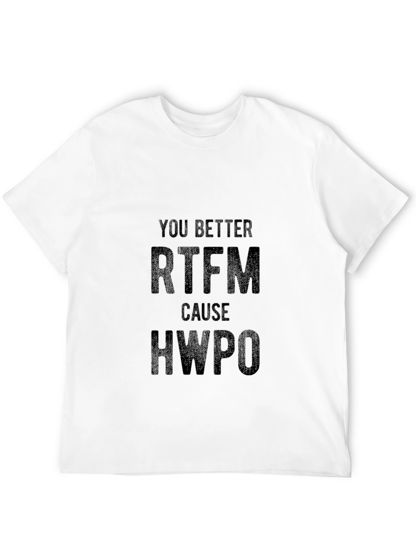 RTFM T-Shirt - Funny Sarcastic Black Tee