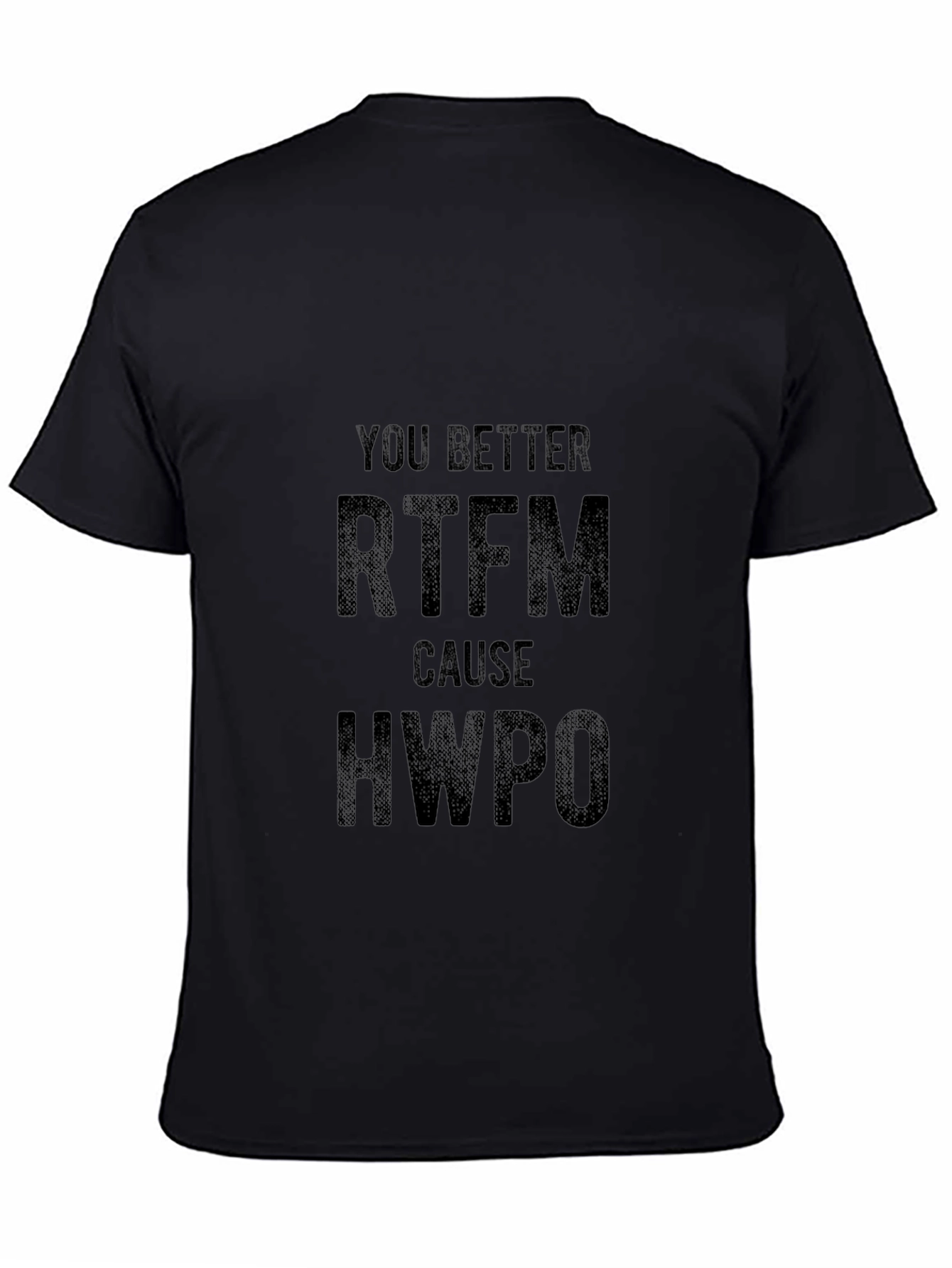 RTFM T-Shirt - Funny Sarcastic Black Tee