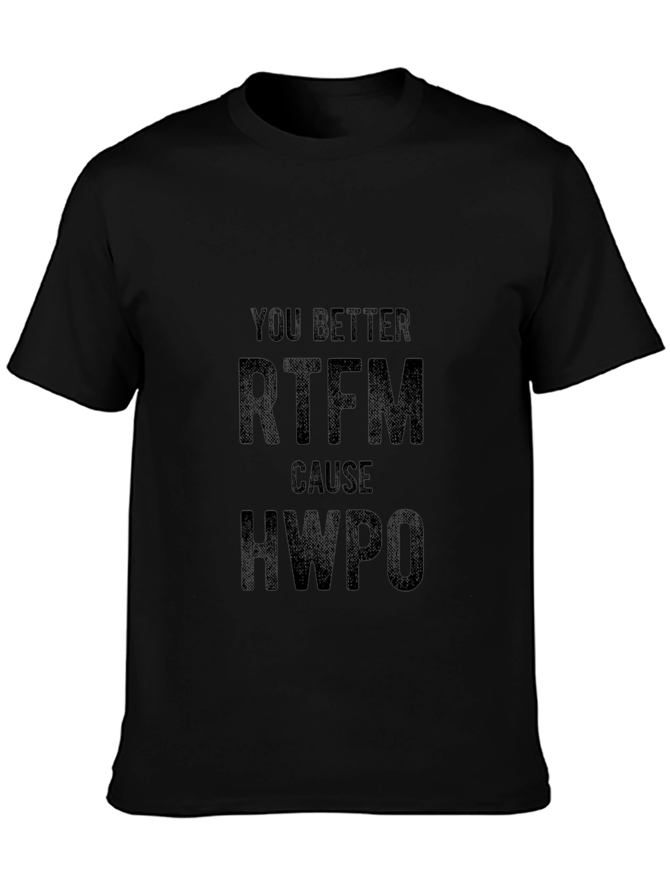 RTFM T-Shirt - Funny Sarcastic Black Tee