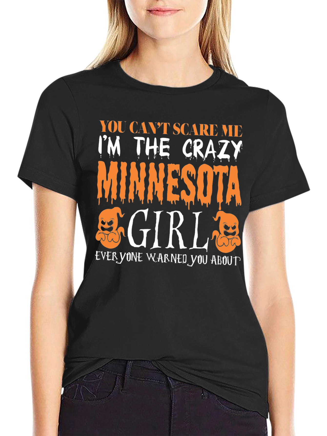 Crazy Minnesota Girl Halloween T-Shirt
