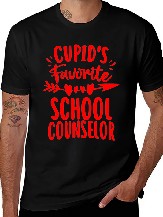 Cupids Favorite School Counselor Graphic Tee