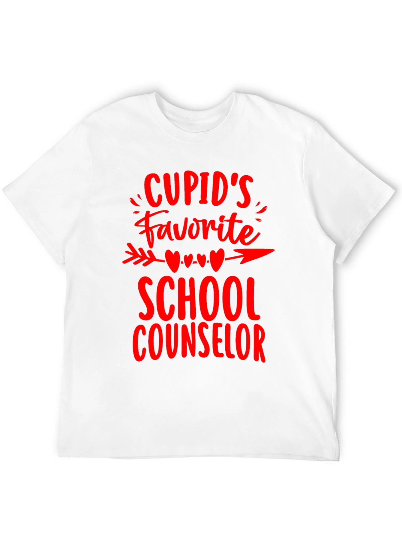 Cupids Favorite School Counselor Graphic Tee