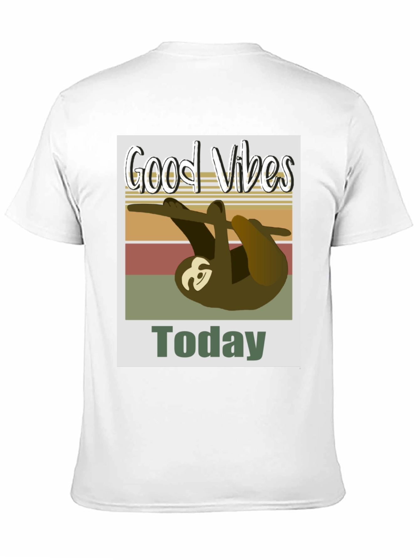 Good Vibes Sloth T-Shirt - Today Graphic Tee