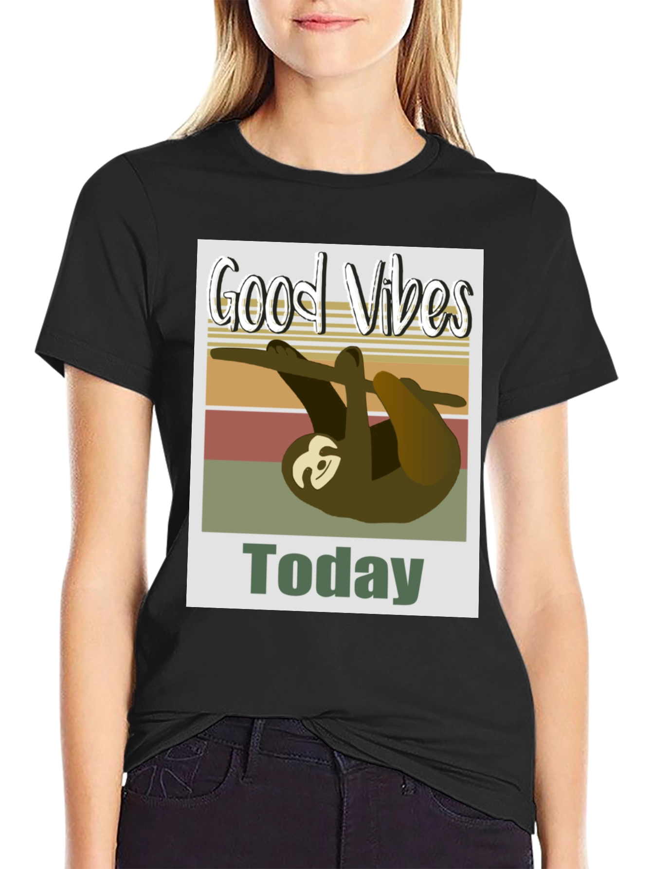 Good Vibes Sloth T-Shirt - Today Graphic Tee
