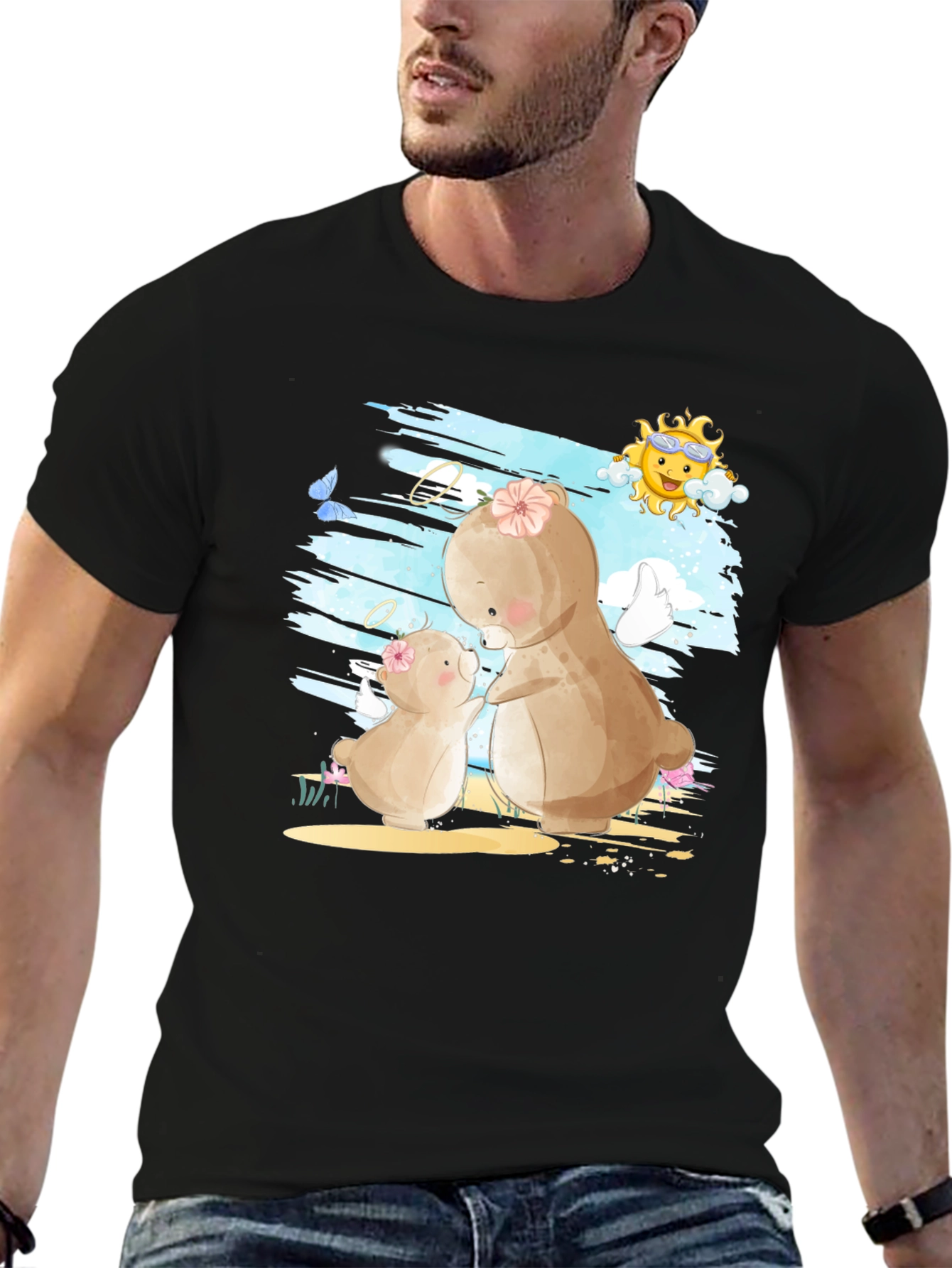 Cute Mama & Baby Bear T-Shirt