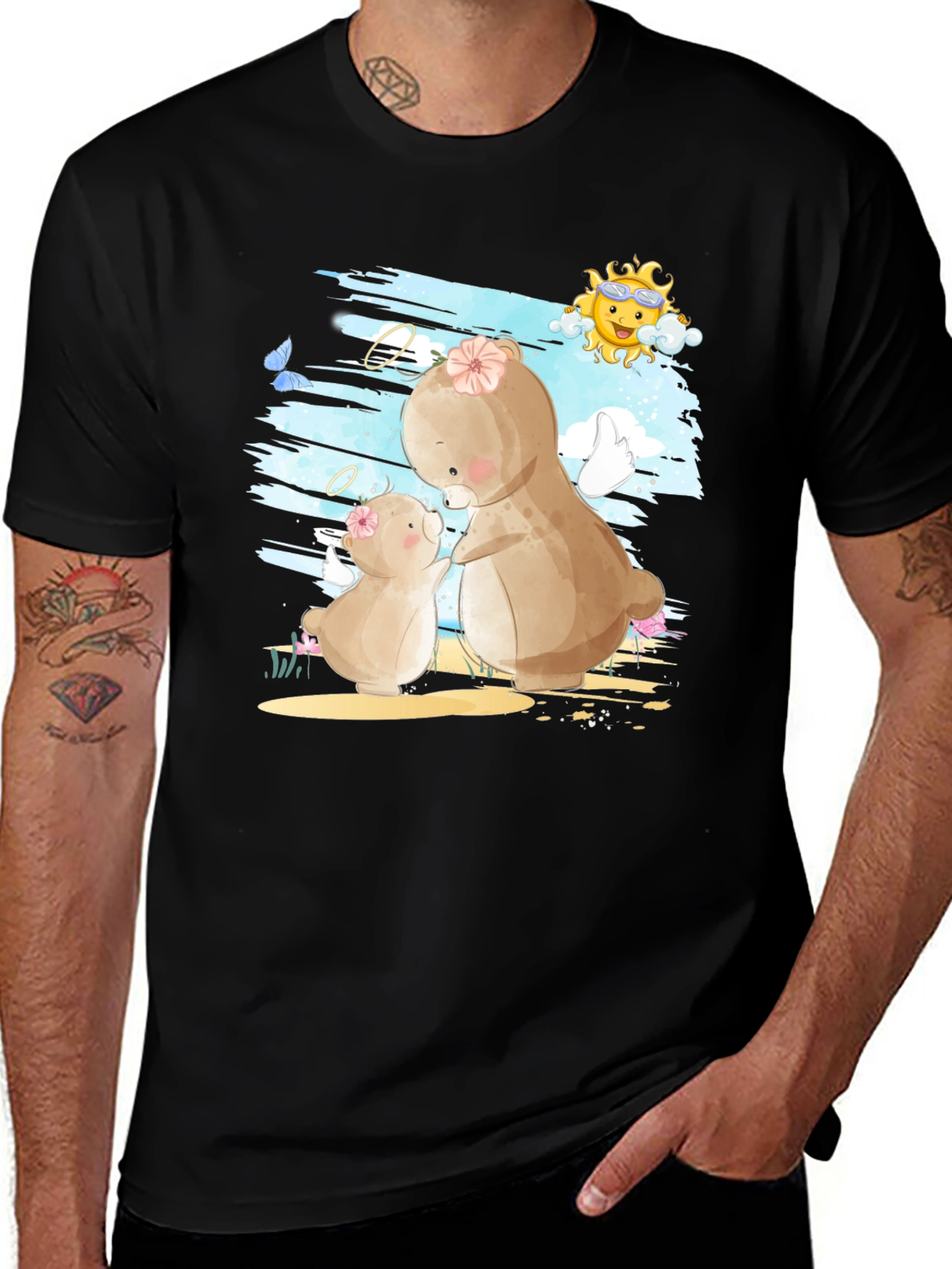 Cute Mama & Baby Bear T-Shirt