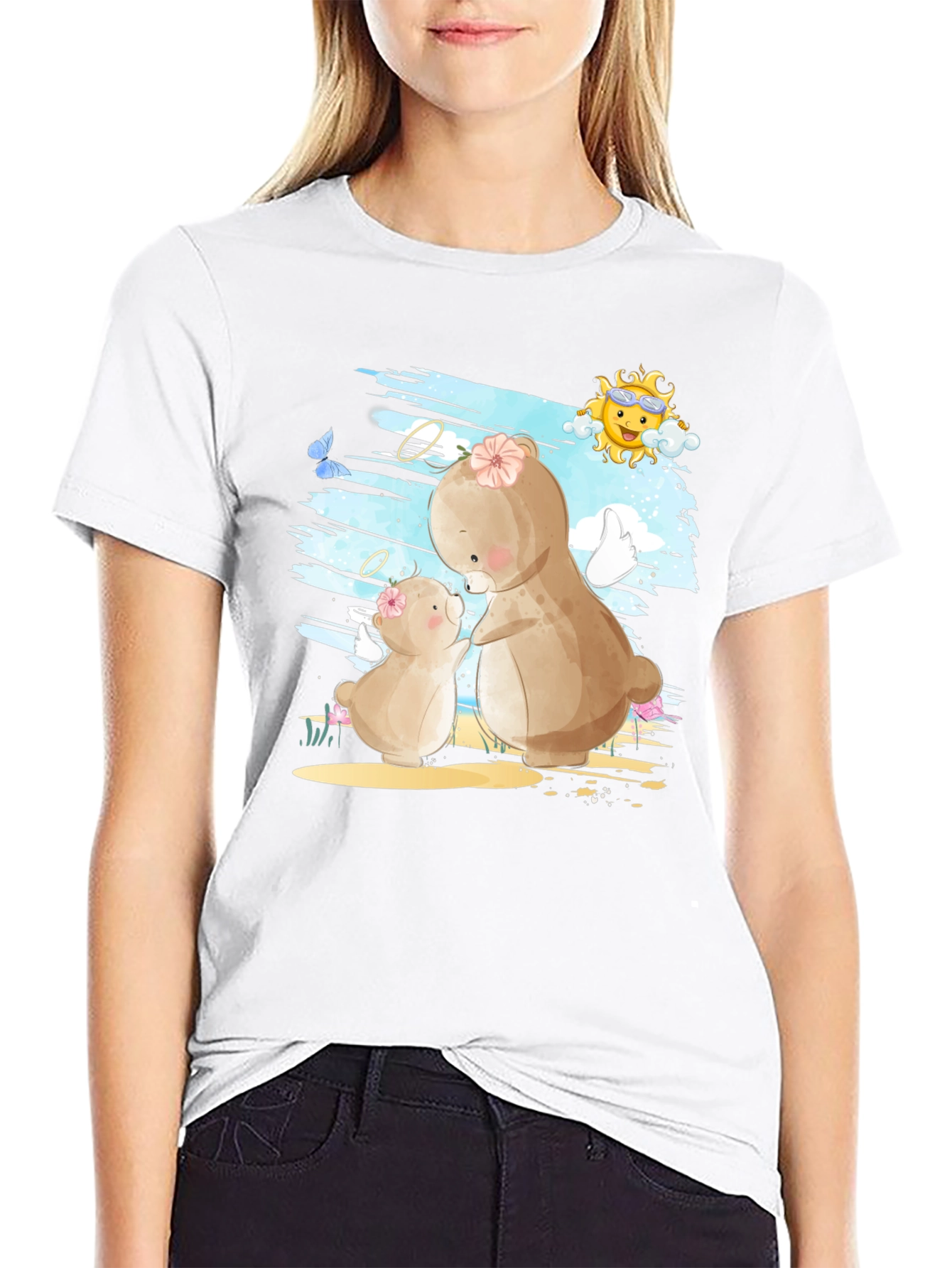Cute Mama & Baby Bear T-Shirt