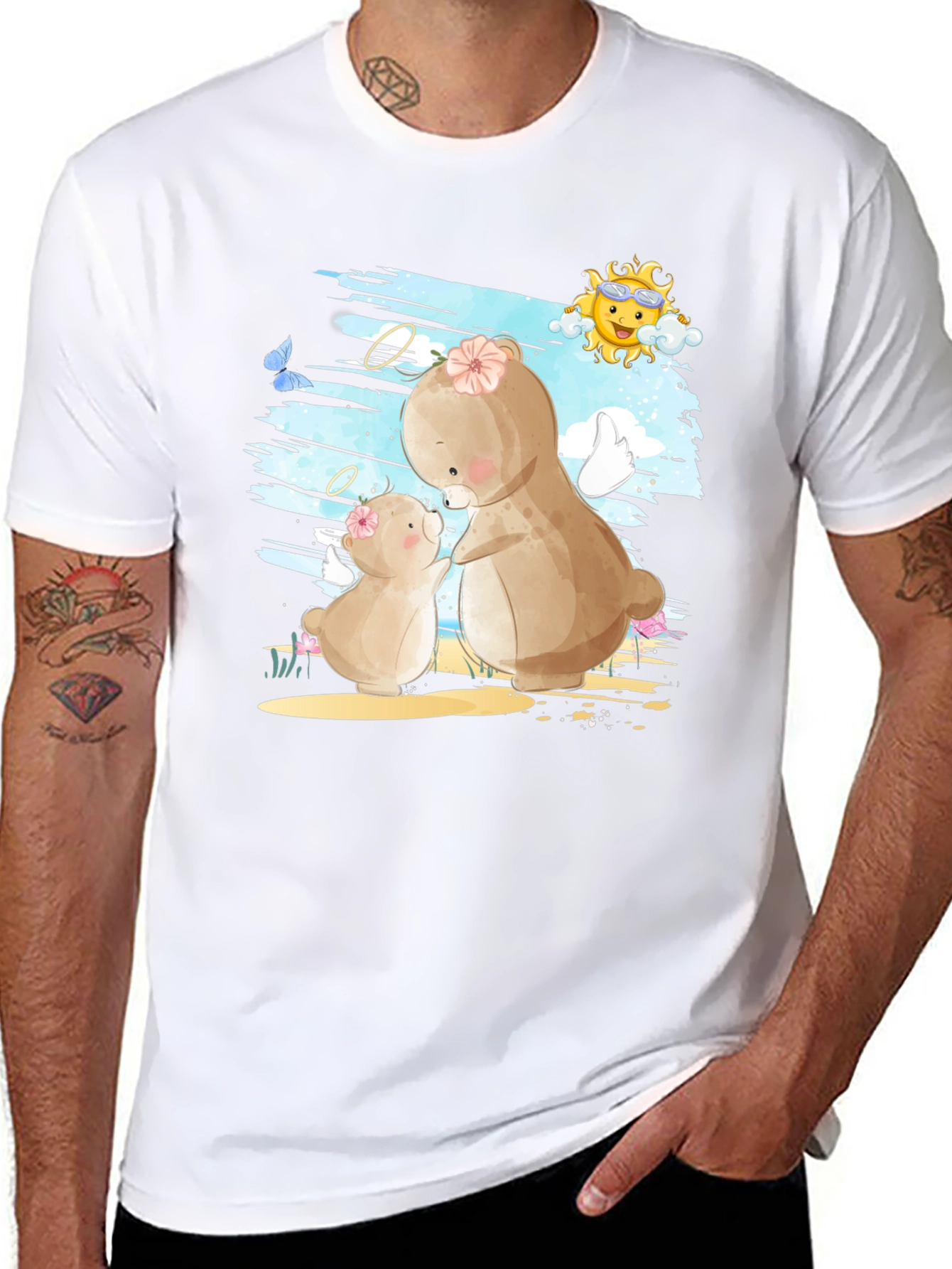 Cute Mama & Baby Bear T-Shirt