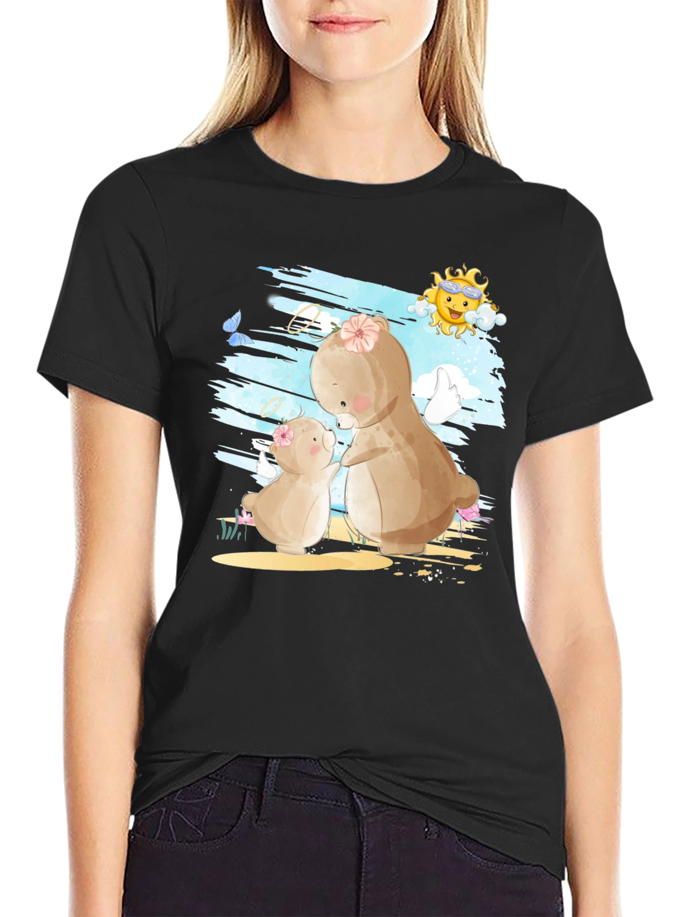 Cute Mama & Baby Bear T-Shirt