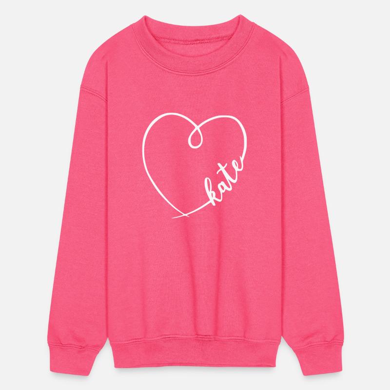 Kate Name Heart Calligraphy