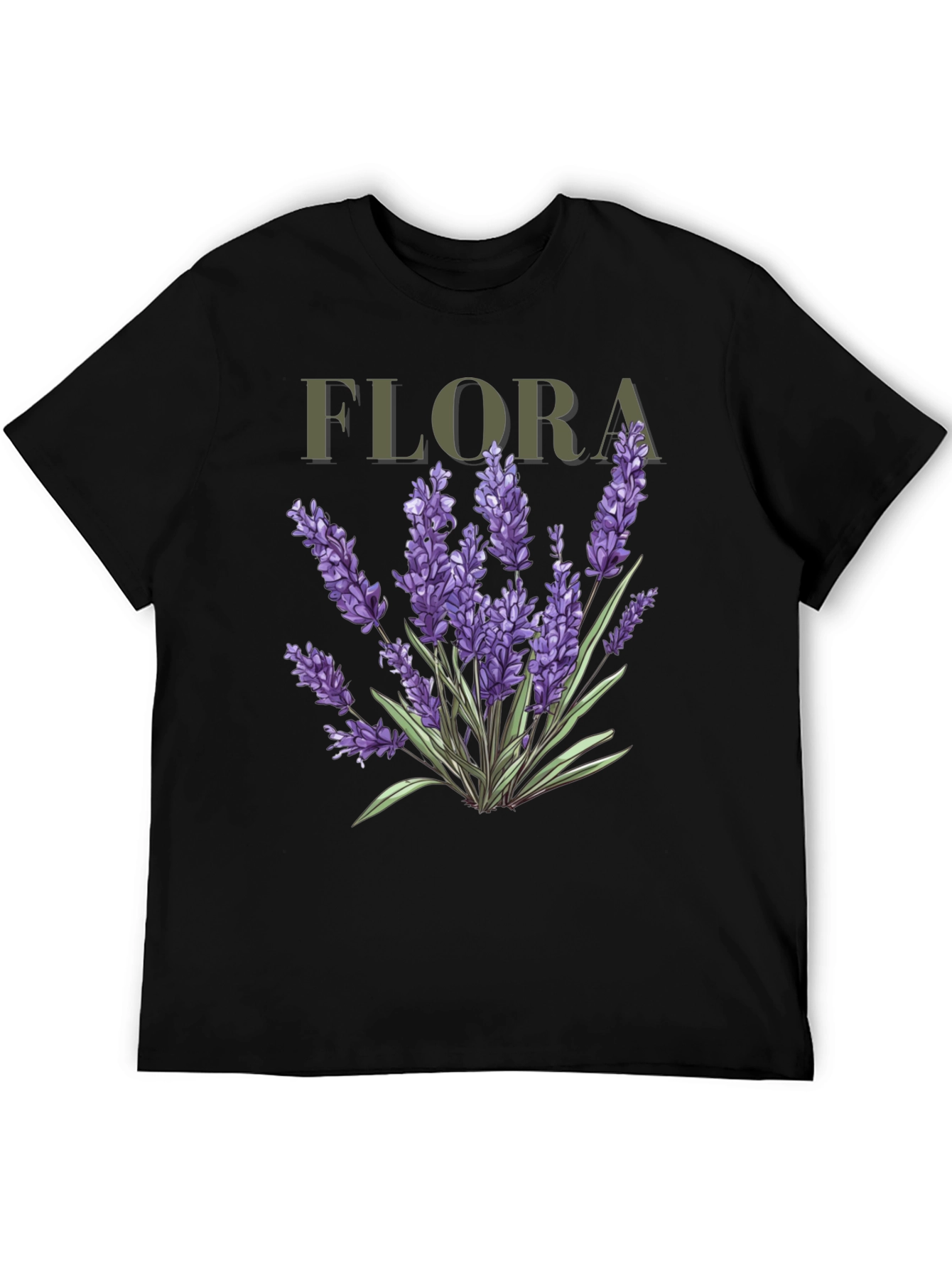 Flora Lavender Graphic Tee - Botanical T-Shirt