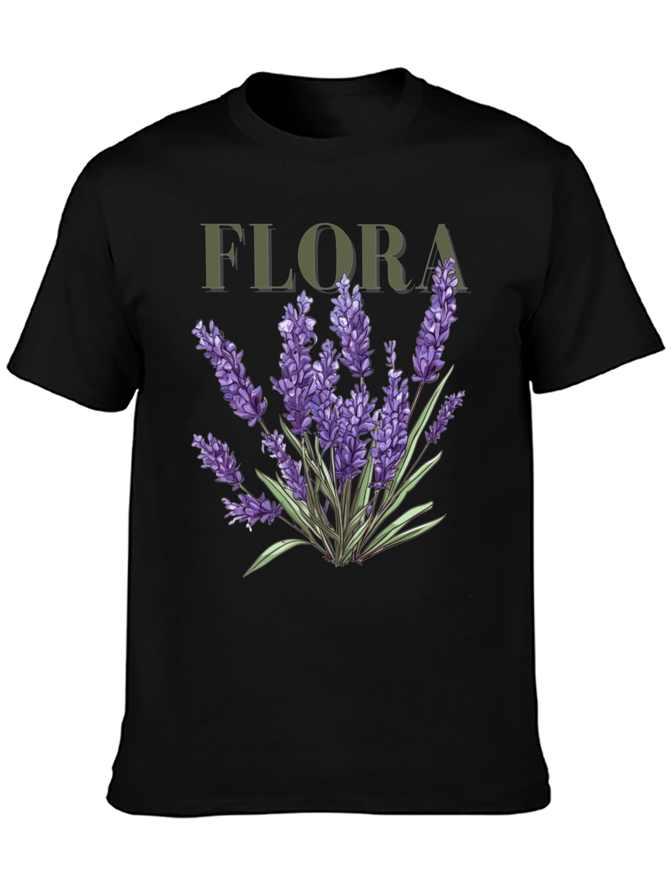 Flora Lavender Graphic Tee - Botanical T-Shirt