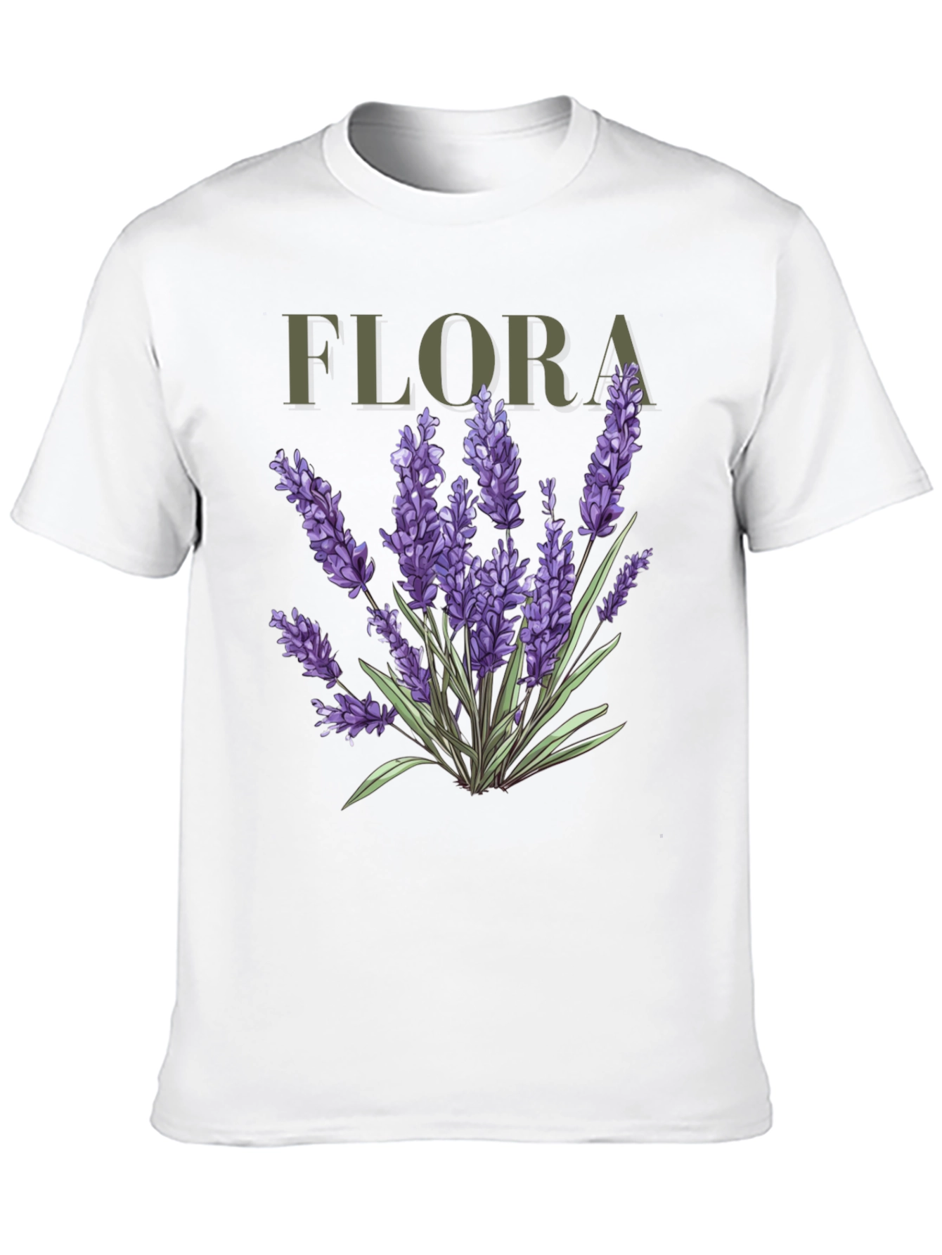 Flora Lavender Graphic Tee - Botanical T-Shirt
