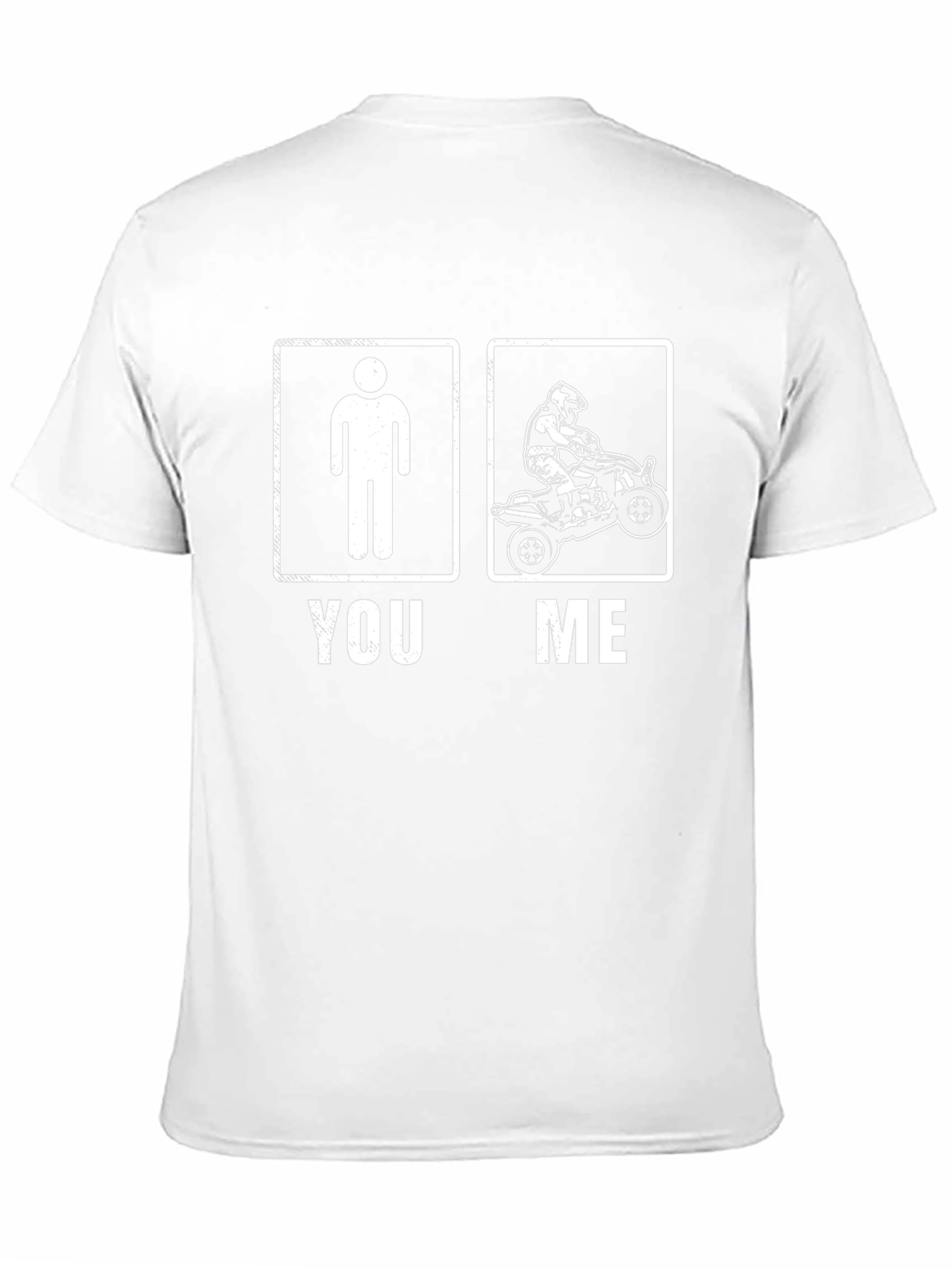 You vs Me ATV T-Shirt - Black Graphic Tee