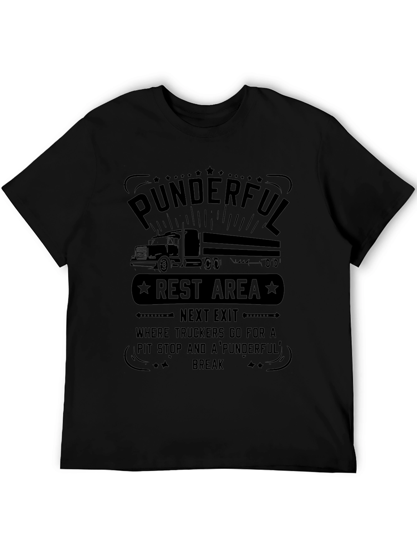 Punderful Rest Area Trucker T-Shirt