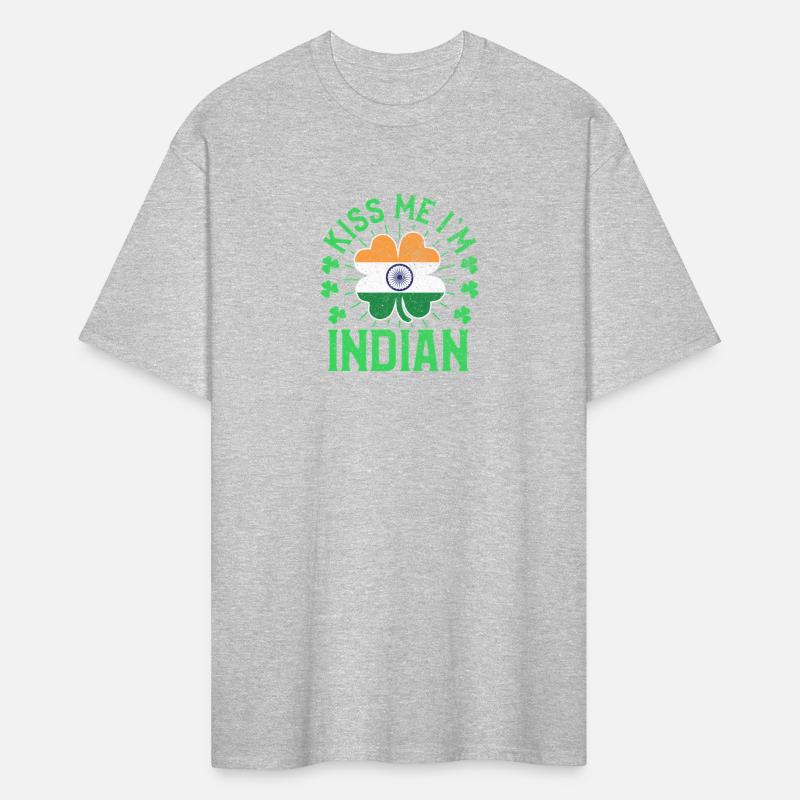 Kiss Me I'M Indian India Flag Shamrock St