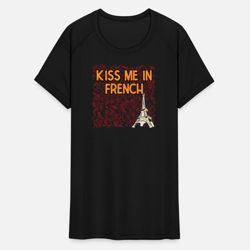 Kiss Me in French Funny Couples Humor Lovers