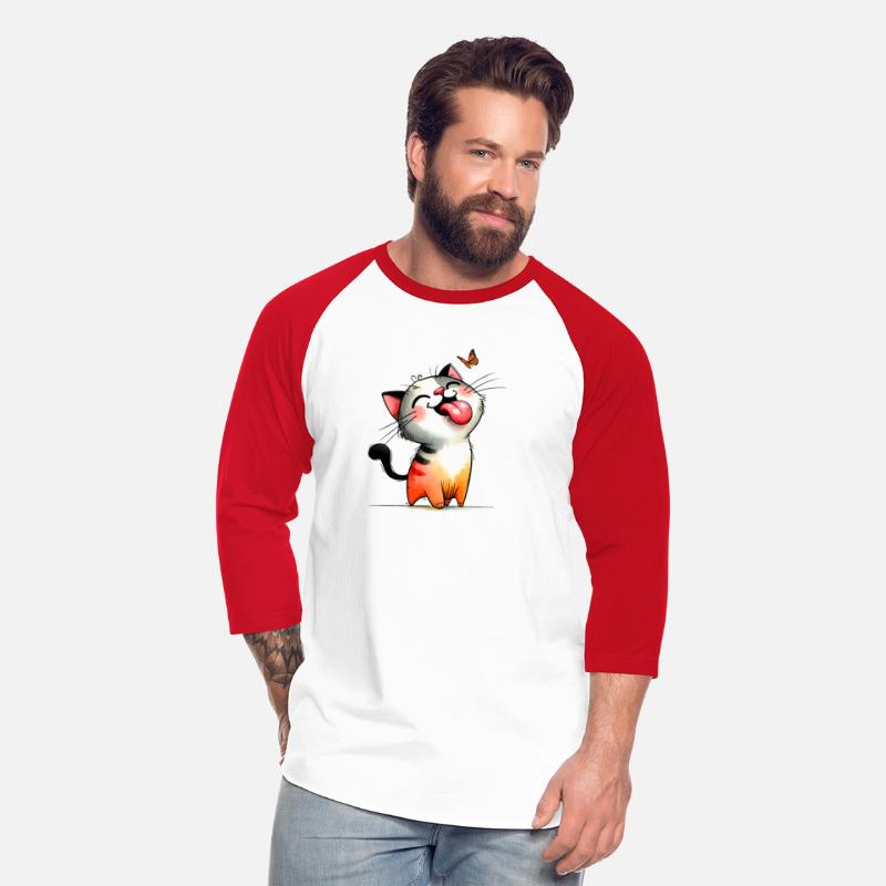 Kitten and butterfly