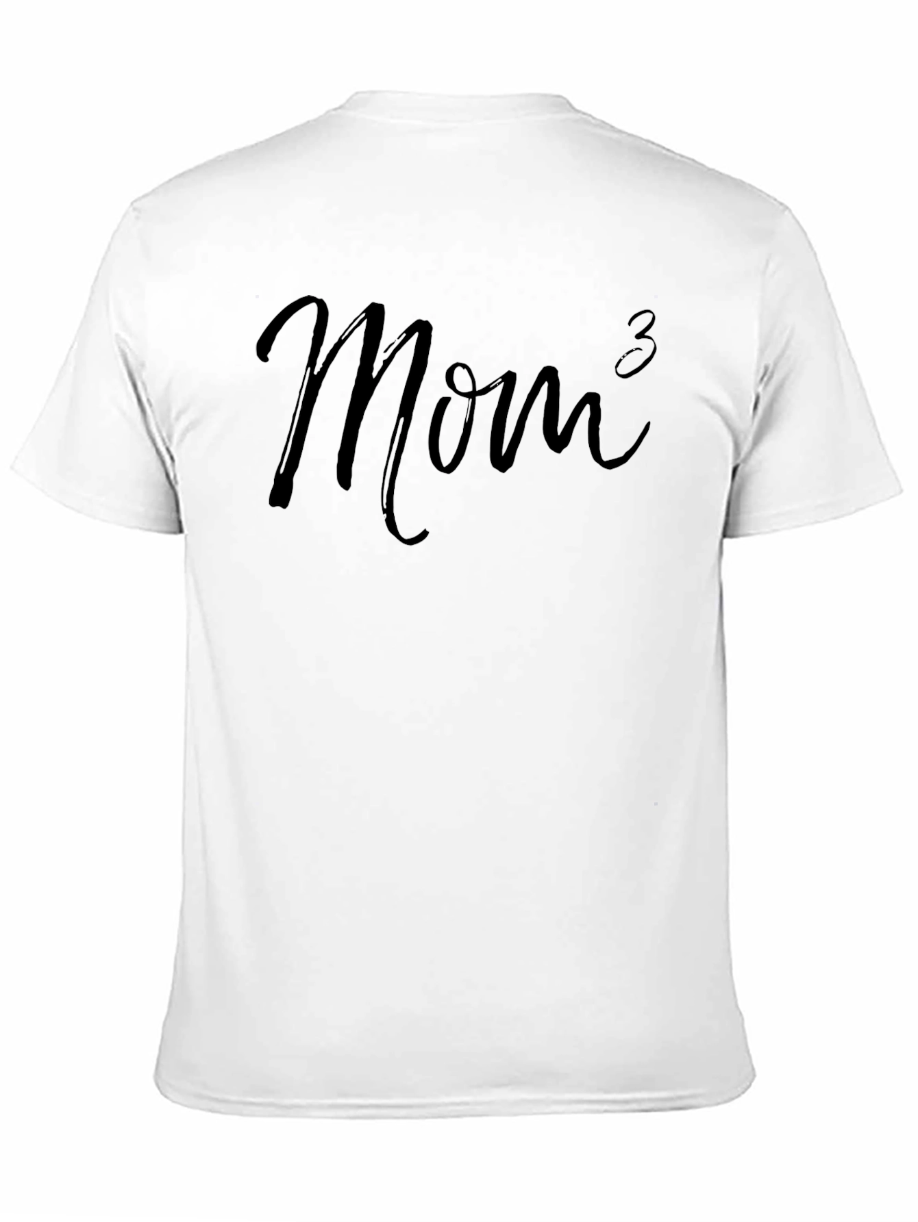 Mom of 3 T-Shirt - Black Crew Neck Tee