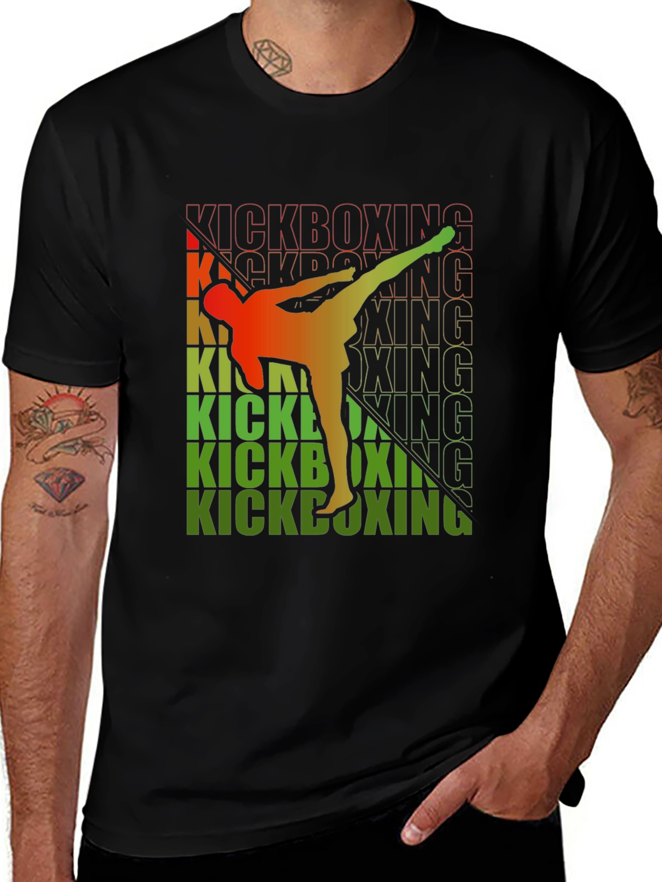 Kickboxing Graphic Tee - Martial Arts Style