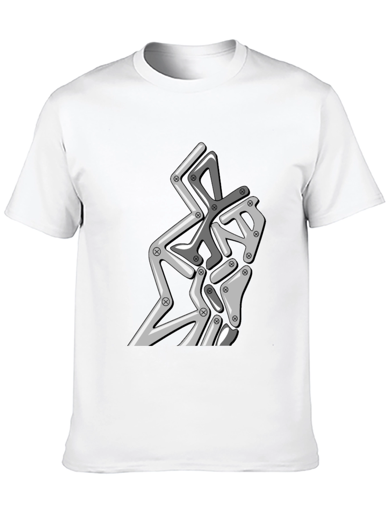 Abstract Robotic Graphic Tee - Modern Streetwear