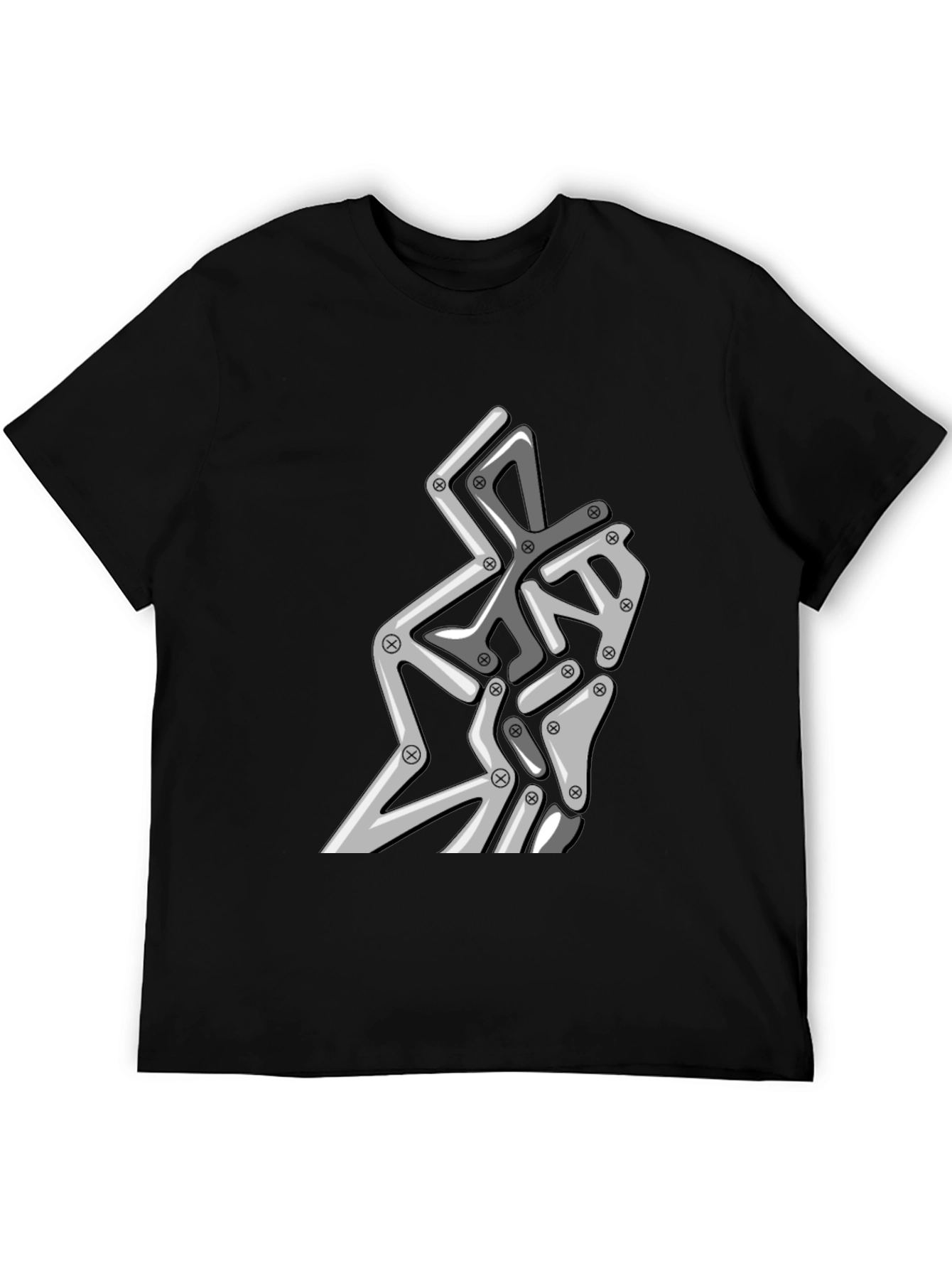 Abstract Robotic Graphic Tee - Modern Streetwear