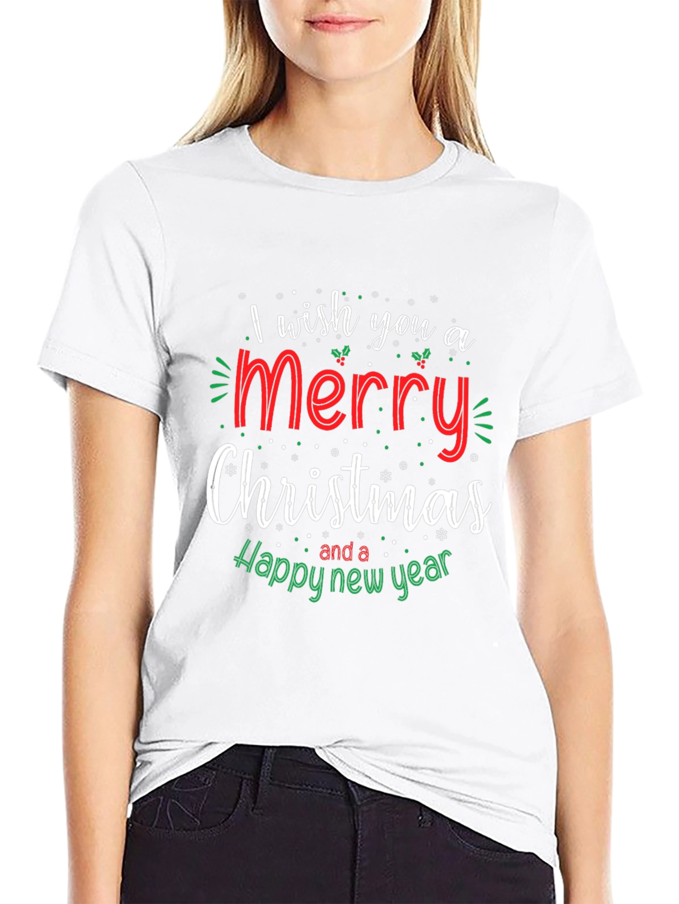 Merry Christmas & Happy New Year Black T-Shirt