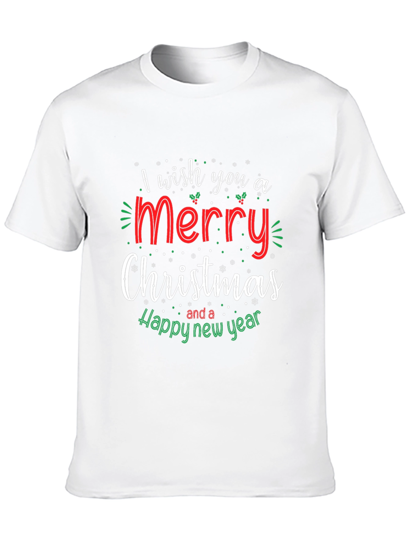 Merry Christmas & Happy New Year Black T-Shirt