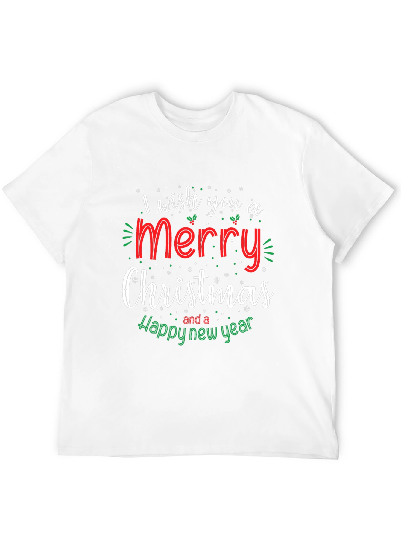 Merry Christmas & Happy New Year Black T-Shirt