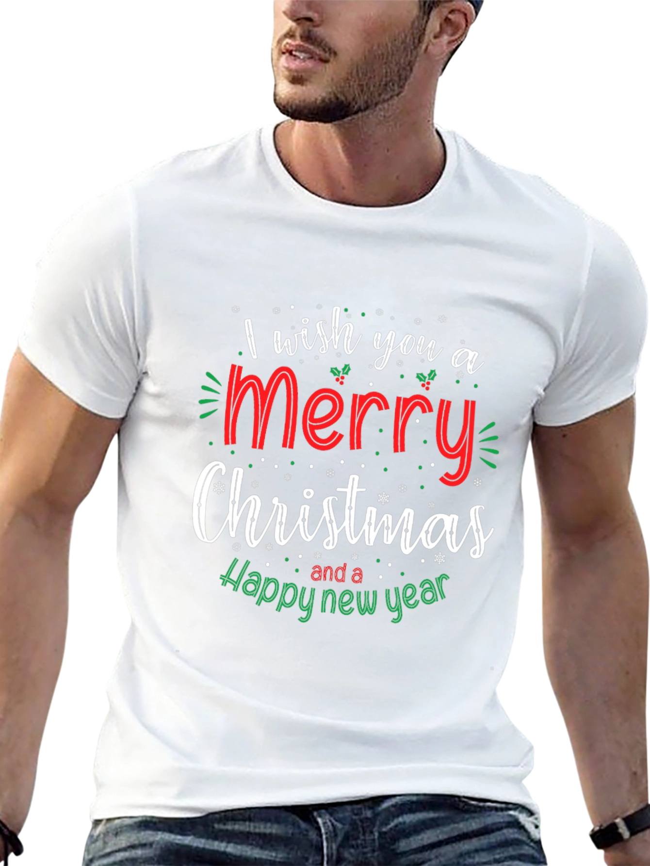 Merry Christmas & Happy New Year Black T-Shirt