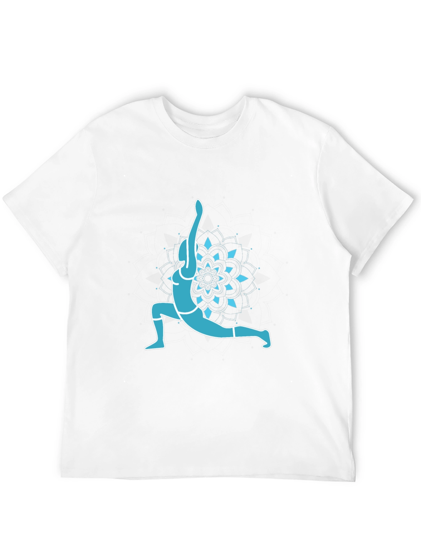 Yoga Pose Graphic Tee - Black Cotton Blend