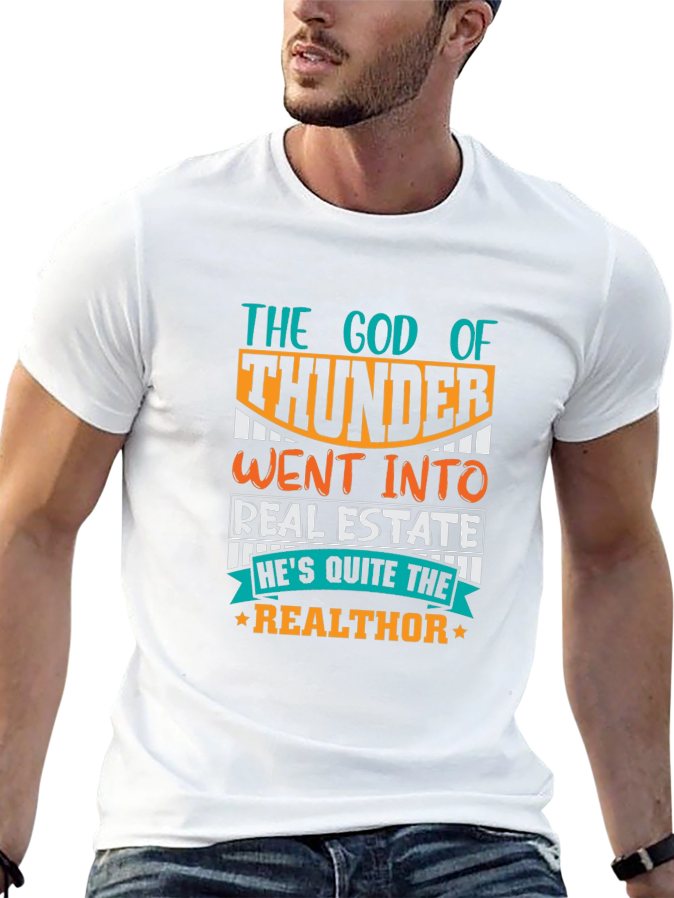 The God of Thunder Realtor Novelty T-Shirt