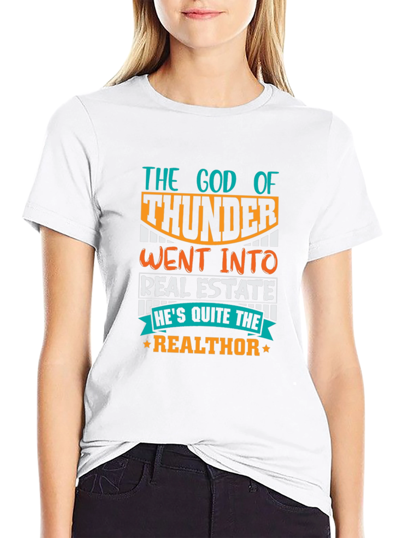 The God of Thunder Realtor Novelty T-Shirt