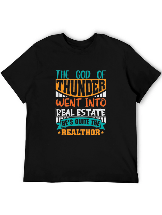 The God of Thunder Realtor Novelty T-Shirt