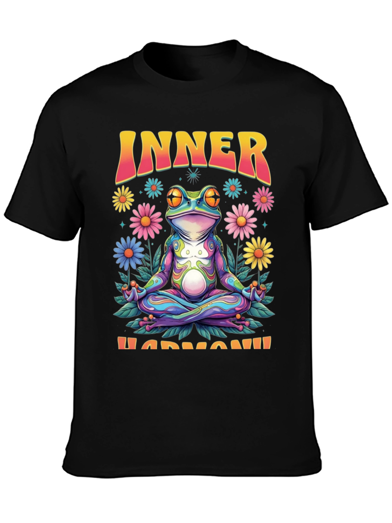 Inner Harmony Frog Graphic T-Shirt