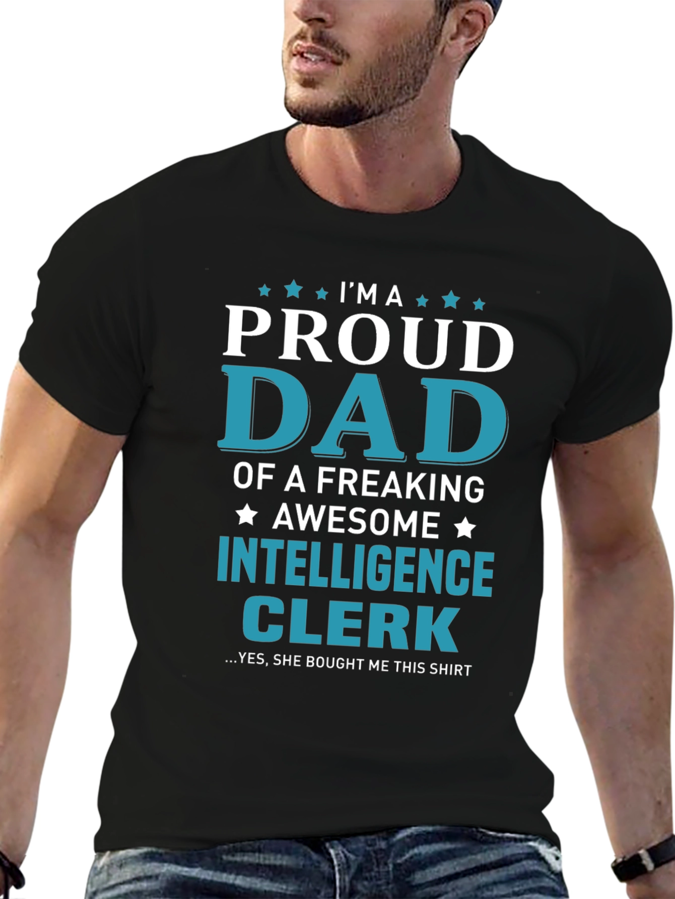 Proud Dad of an Intelligence Clerk T-Shirt