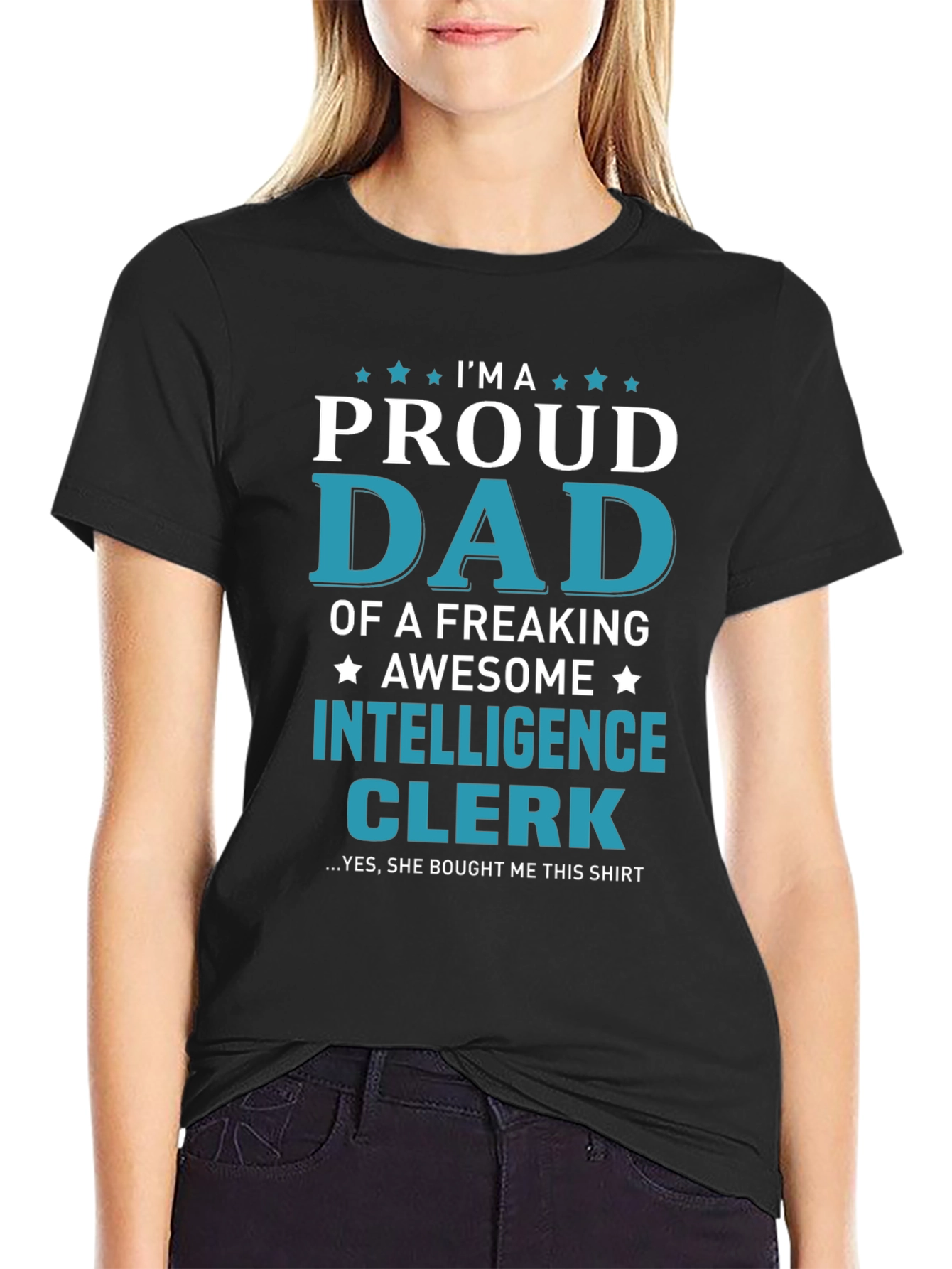 Proud Dad of an Intelligence Clerk T-Shirt