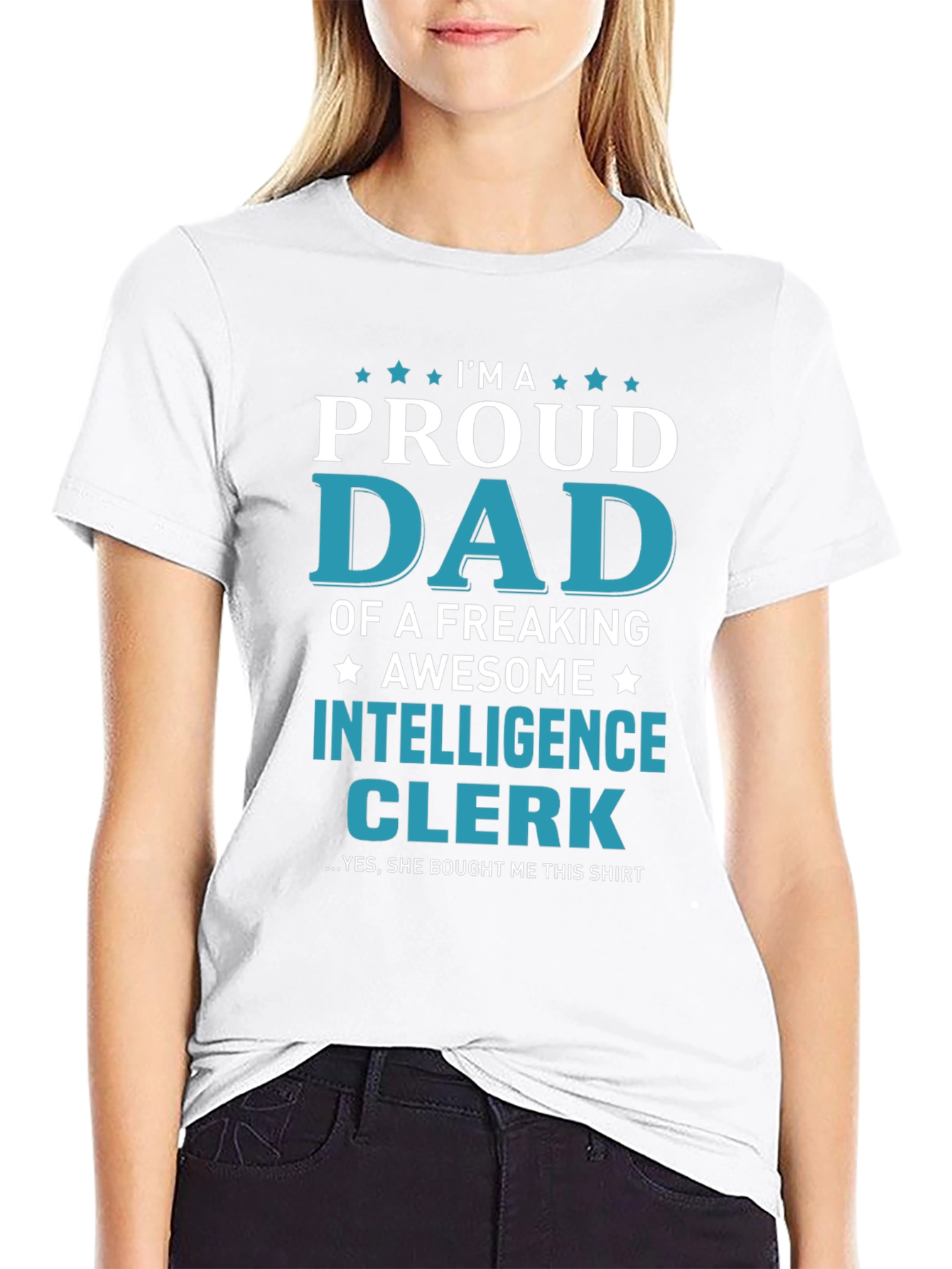 Proud Dad of an Intelligence Clerk T-Shirt