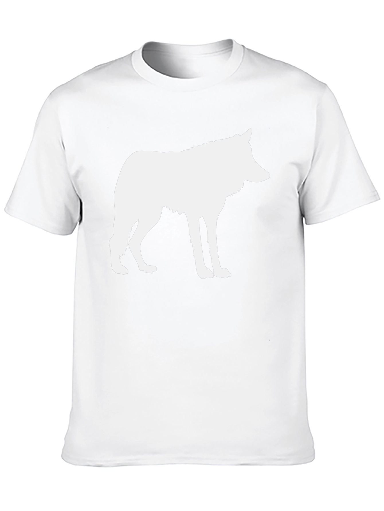 Black Wolf Silhouette Graphic T-Shirt