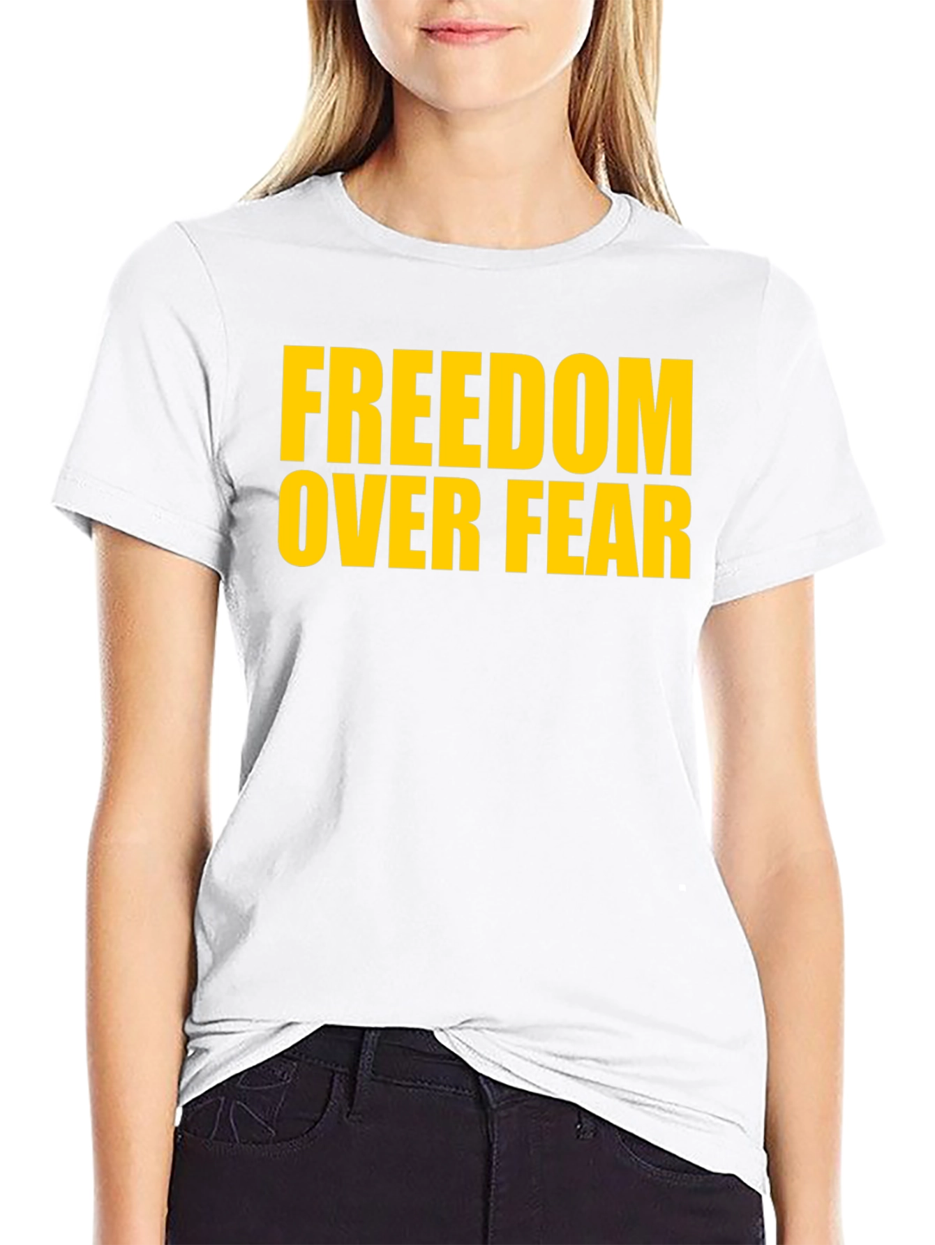 Freedom Over Fear T-Shirt - Bold Graphic Tee