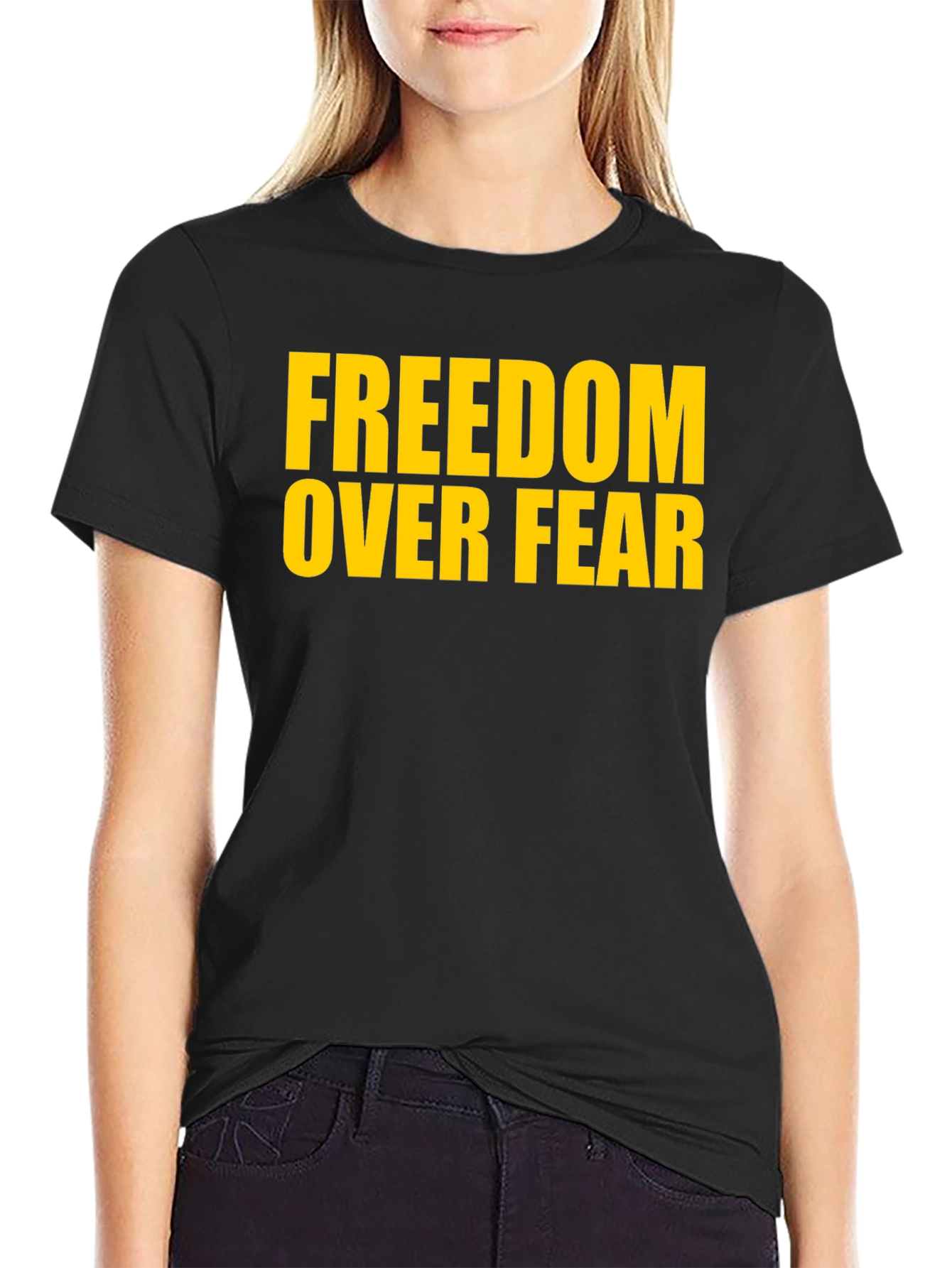 Freedom Over Fear T-Shirt - Bold Graphic Tee