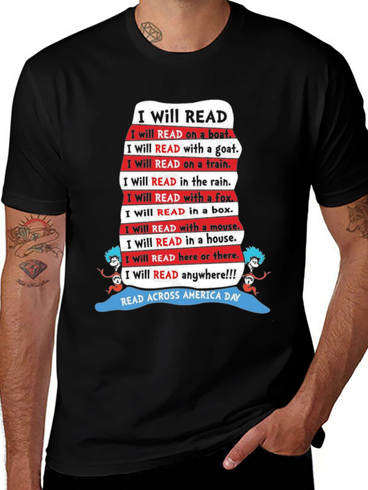 I Will Read T-Shirt - Read Across America Day Tee