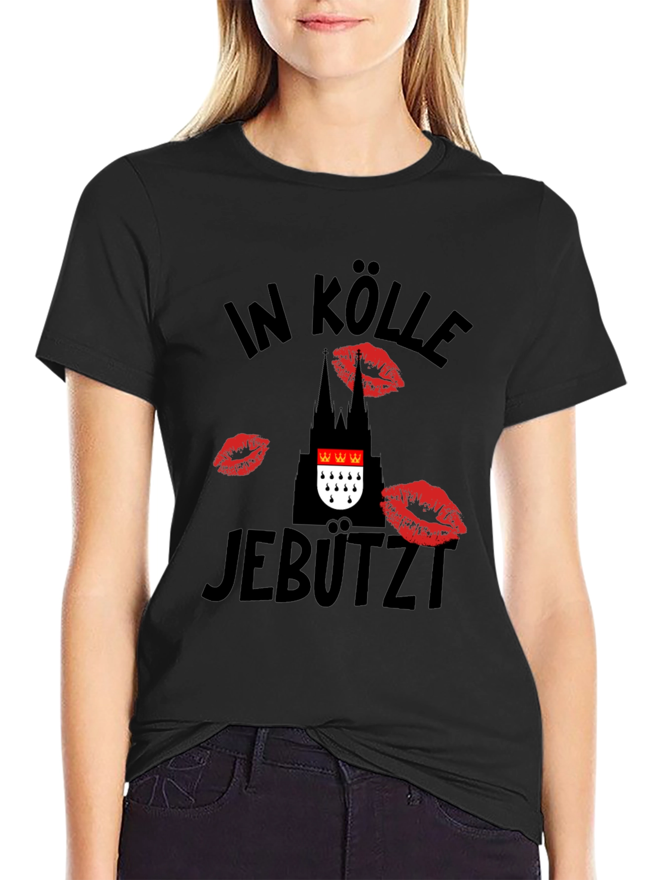 In Kölle Jebützt Black Graphic T-Shirt