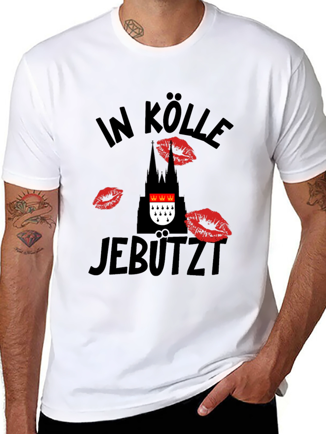 In Kölle Jebützt Black Graphic T-Shirt