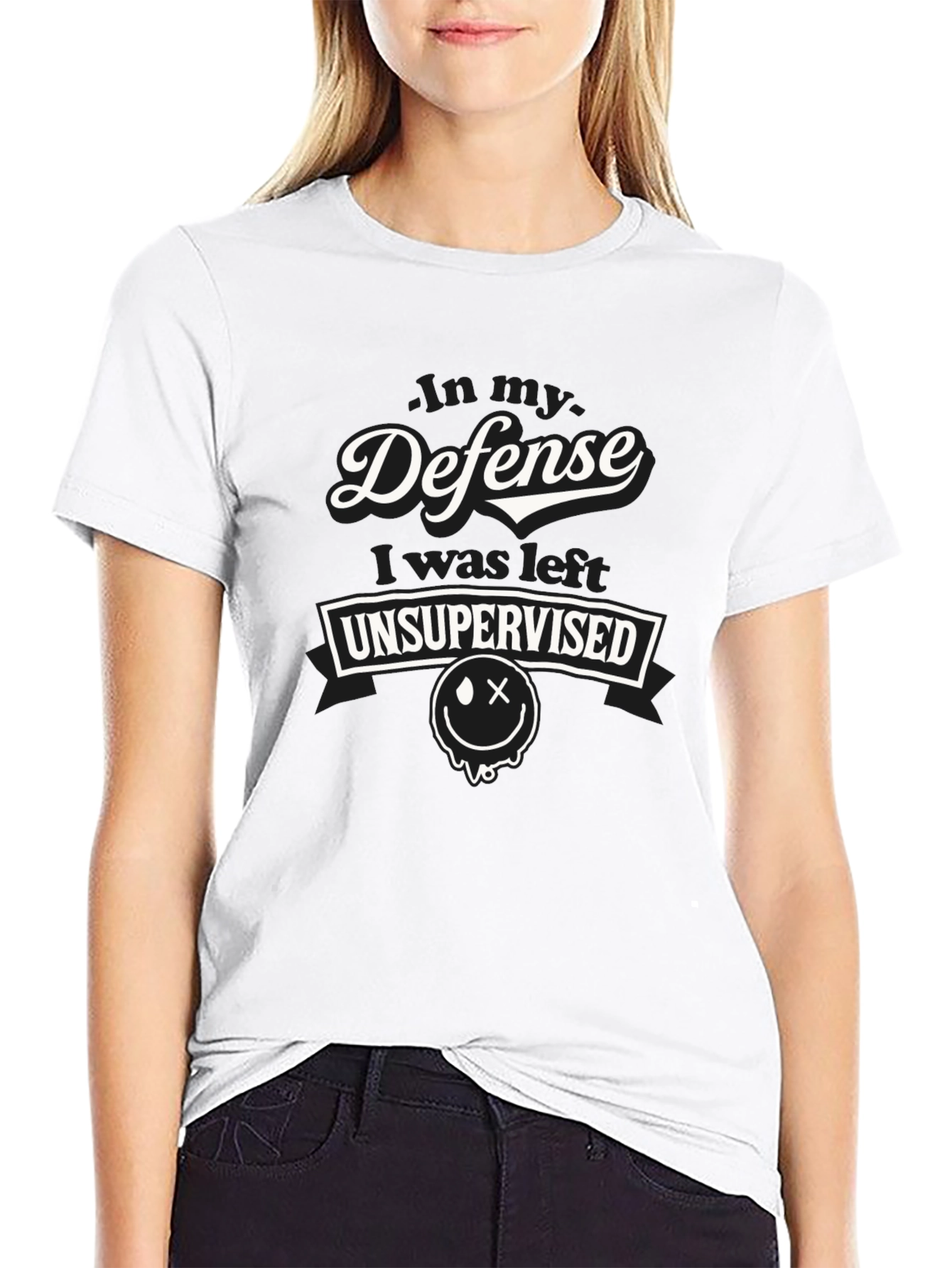 In My Defense T-Shirt - Unsupervised Humor Tee