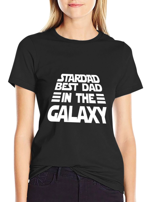 Star Wars Stardad Best Dad in the Galaxy Black T-Shirt
