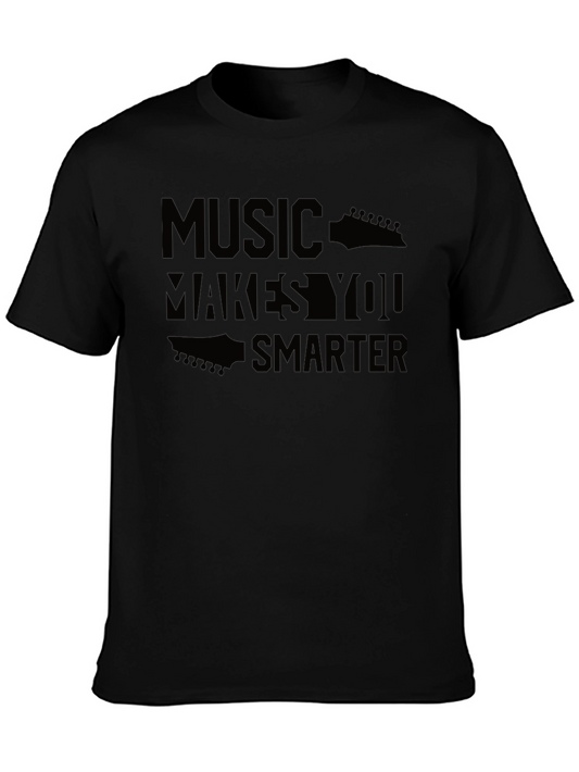 Music Makes You Smarter T-Shirt - Guitar Theme