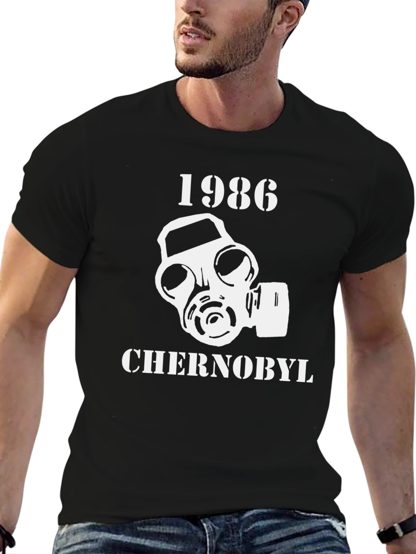 Chernobyl 1986 Gas Mask Graphic T-Shirt