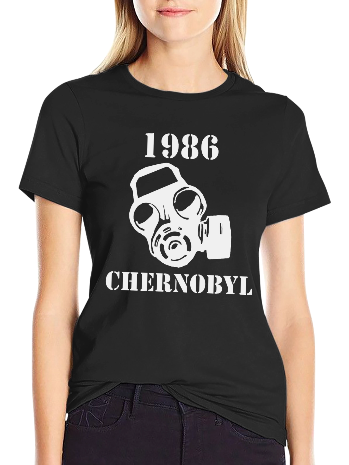 Chernobyl 1986 Gas Mask Graphic T-Shirt