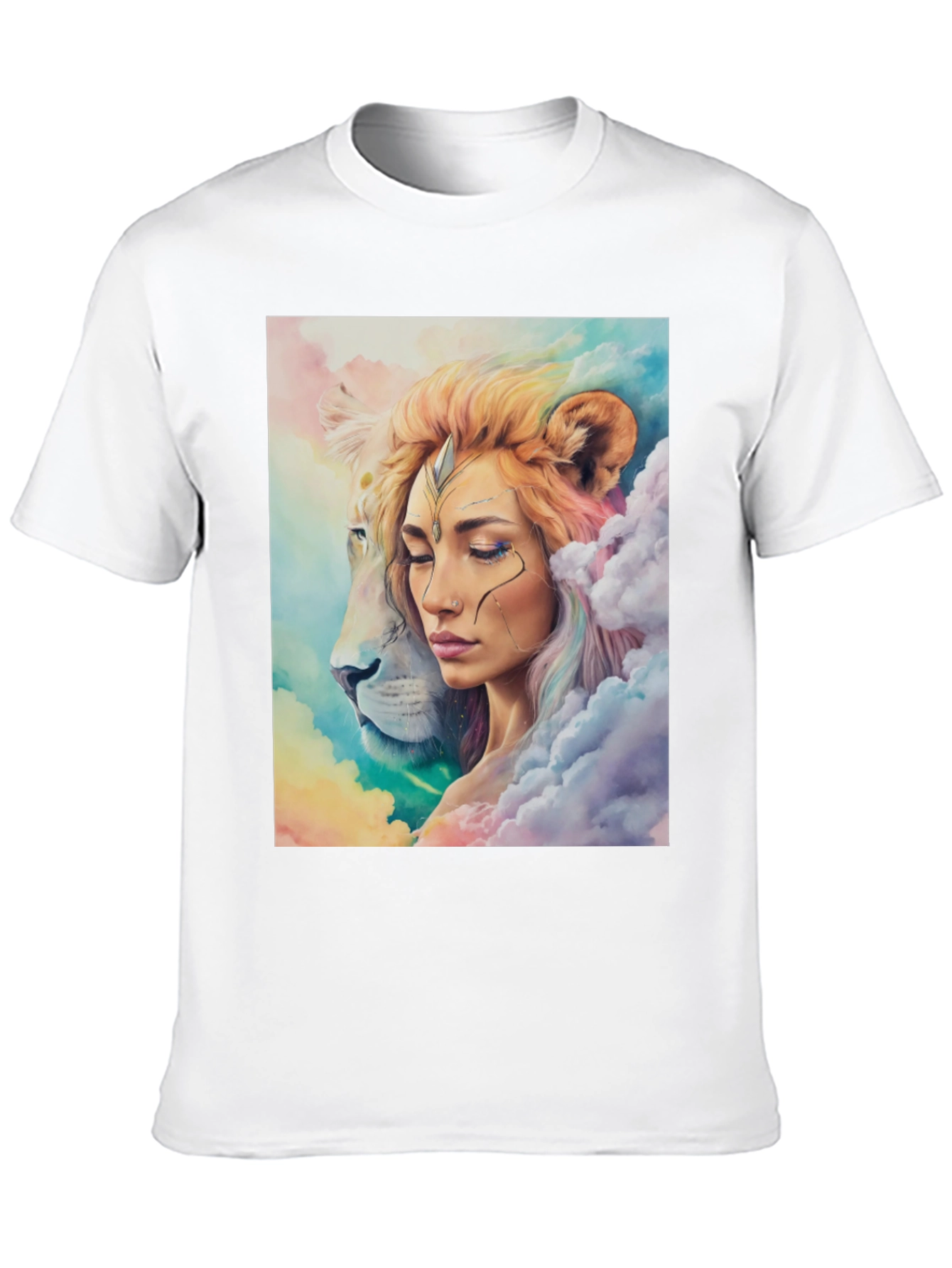 Lion Queen Graphic Tee - Stylish Black T-Shirt